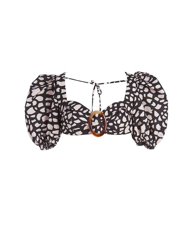 SALE Spotted Cropped Top