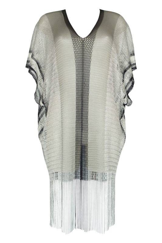 SALE Stardust Madagascar Poncho Mit Fransen