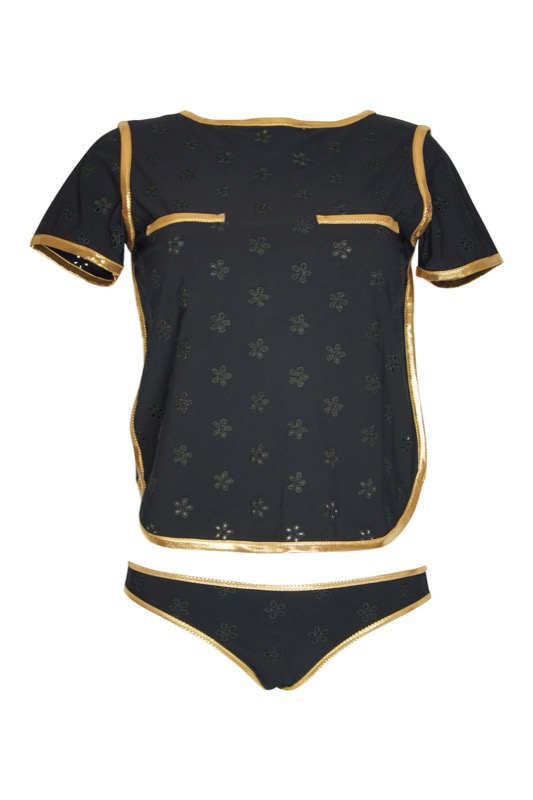 SALE Surfrider Beach Top mit Bikini Slip Black