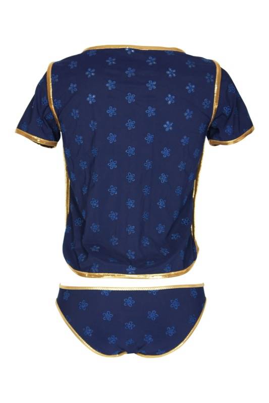 SALE Surfrider Beach Top Mit Bikini Slip Blau