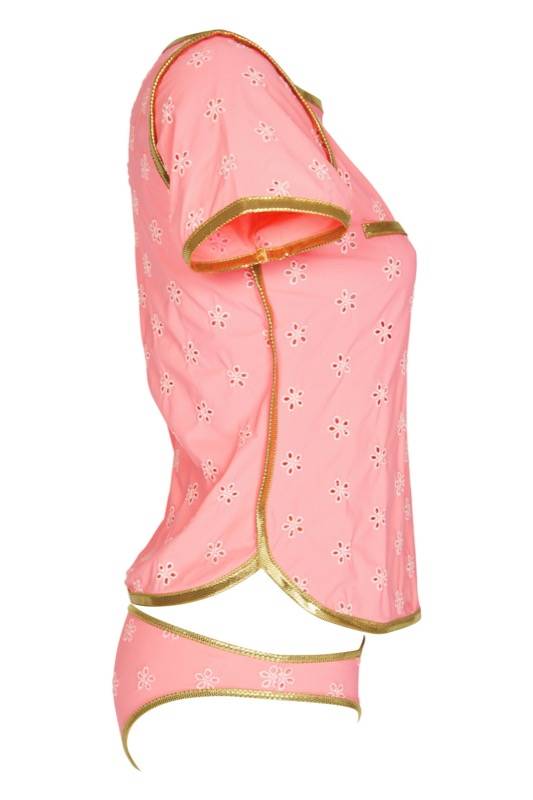 SALE Surfrider Beach Top Mit Bikini Slip Coral