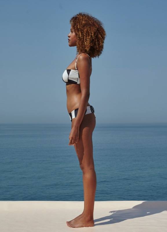 SALE Thidu Bandeau Bikini Schwarz