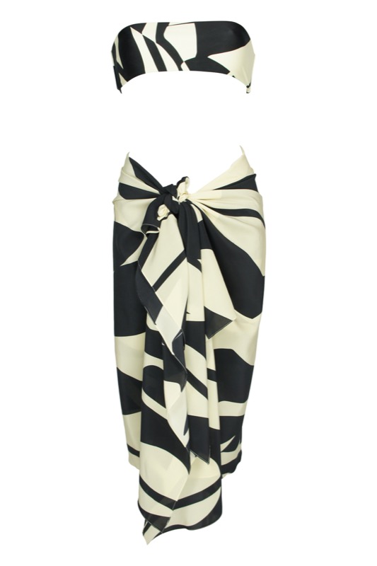 SALE Thidu Bandeau Bikini Schwarz