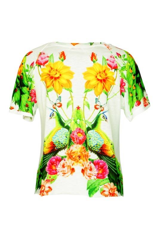 SALE Top Mit Blumenprint In Weiß