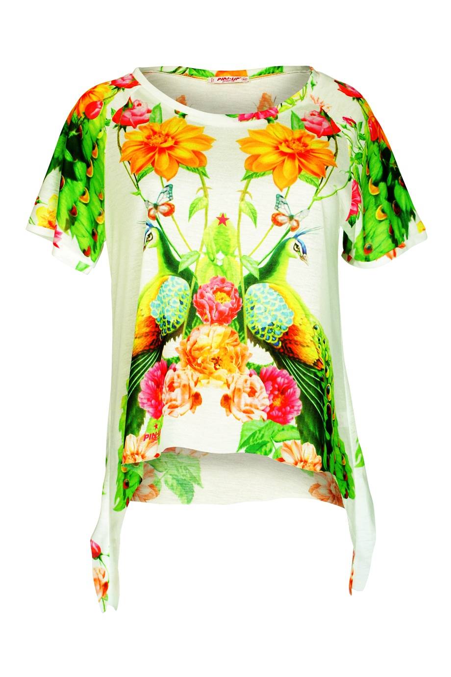 SALE Top mit Blumenprint in weiß