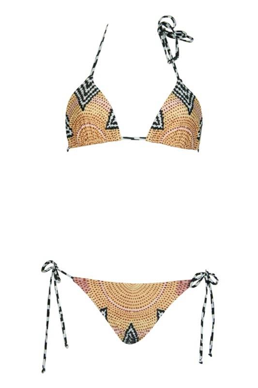 SALE Triangle Bikini im Musterprint