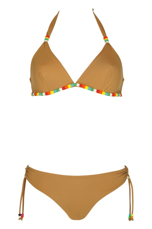 SALE Triangle Bikini mit Perlendetails C/D Cup