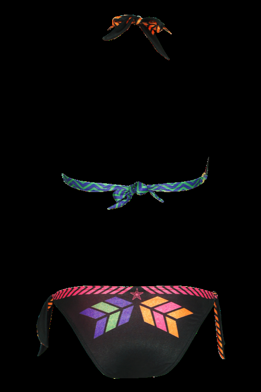 SALE Triangle Bikini Navajo In Schwarz C/D Cup