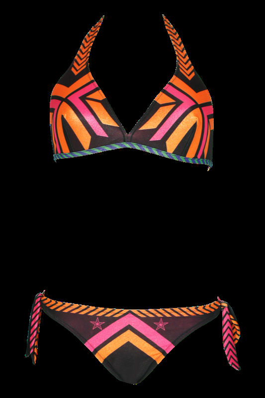 SALE Triangle Bikini Navajo in schwarz C/D Cup