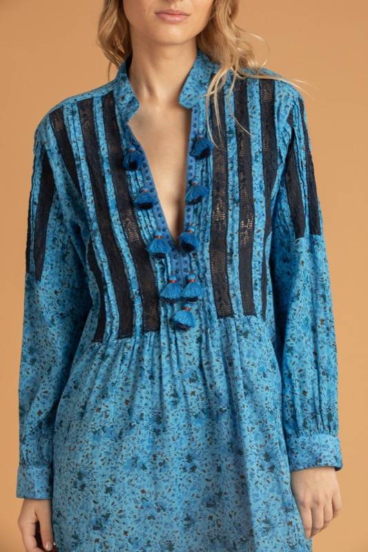 SALE Triny Tunikakleid Blau