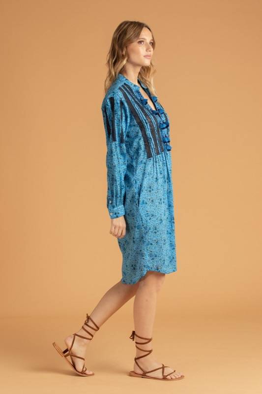 SALE Triny Tunikakleid Blau