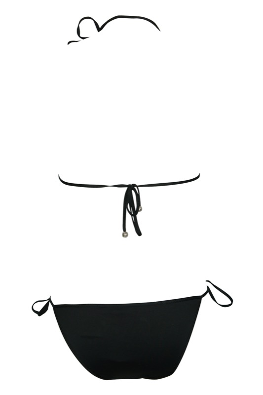 SALE Zig Zag Padded Triangle Bikini Black/White