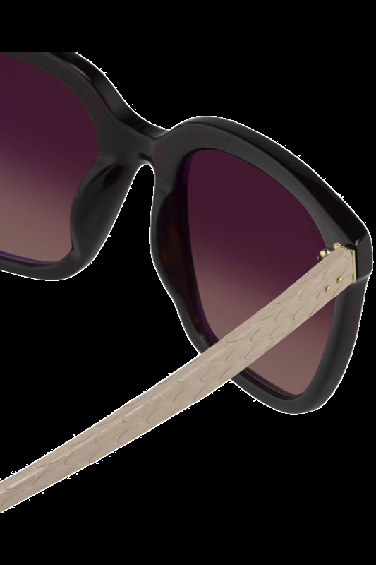 ACCESSOIRES Slim D-Framed Sonnenbrille LFL 347 Amber T-Shell/Ash Snake/ Brown Gradient