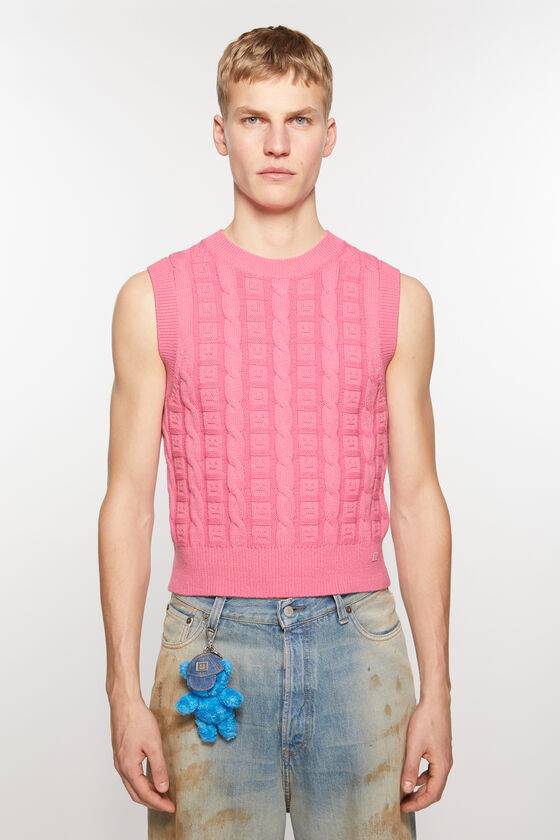 Acne Studios Ärmelloser Zopfstrickpullover Unisex