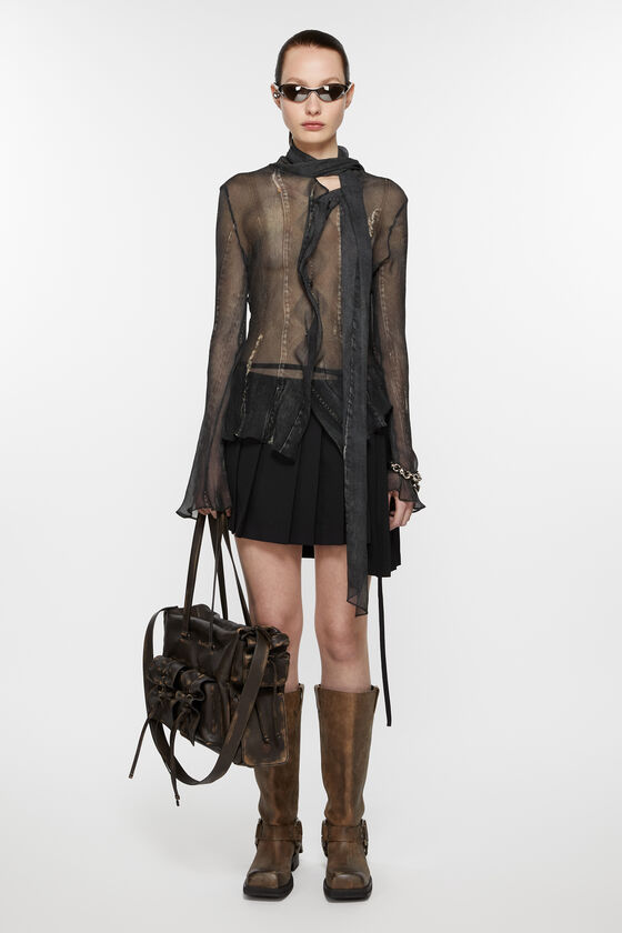 Acne Studios Asymmetrischer Faltenrock