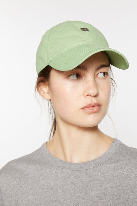 Acne Studios Aufgesetzte Kappe Mit Face-Logo