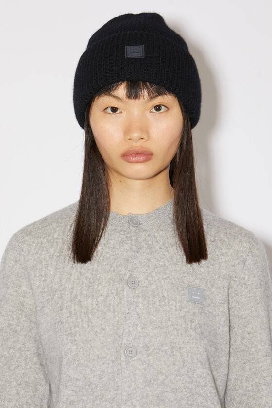 Acne Studios Beanie Mit Kleinem Face-Logo