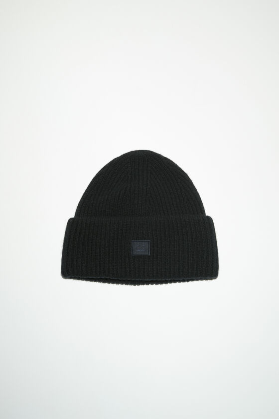 Acne Studios Beanie mit kleinem Face-Logo