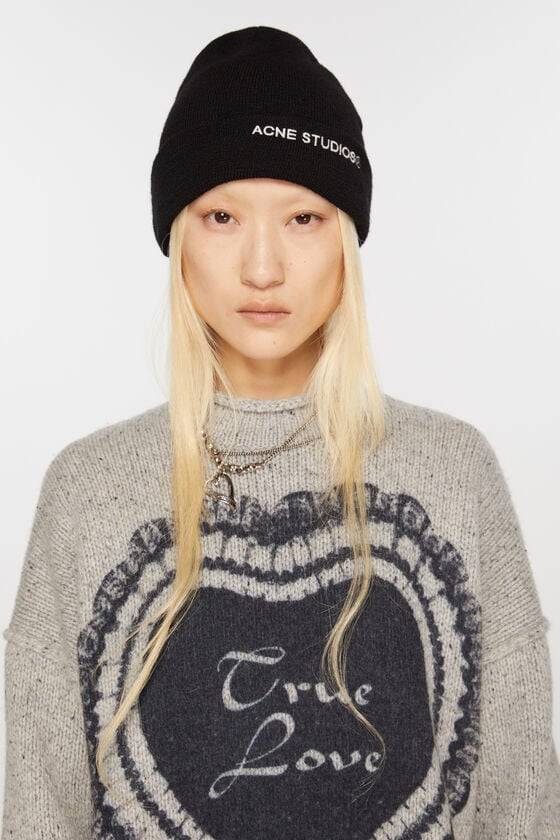 Acne Studios Beanie Mit Logo