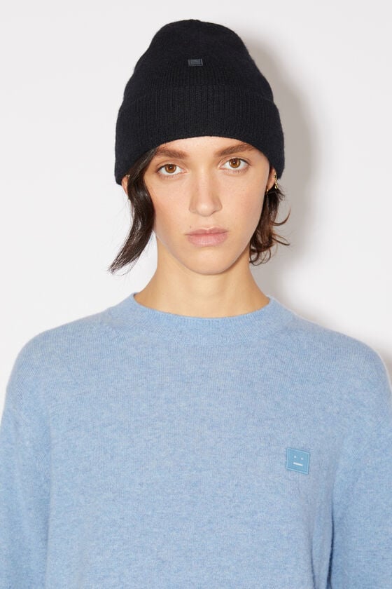 Acne Studios Beanie Mit Micro-Face-Aufnäher