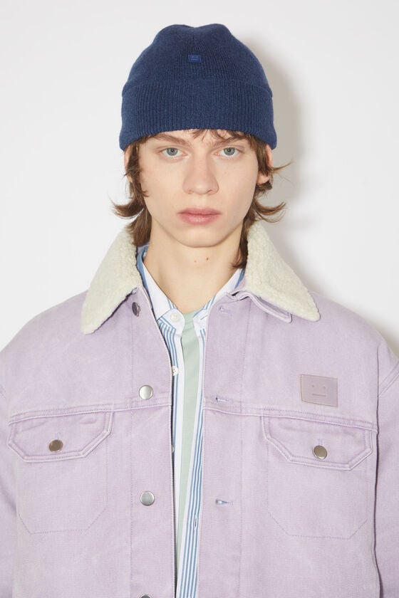 Acne Studios Beanie Mit Micro-Face-Aufnäher