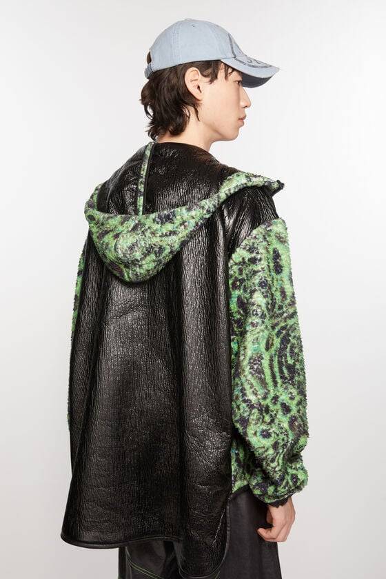 Acne Studios Bedruckte Fleece-Kapuzenjacke