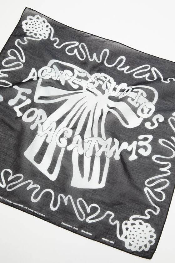 Acne Studios Bedruckter Quadratischer Schal