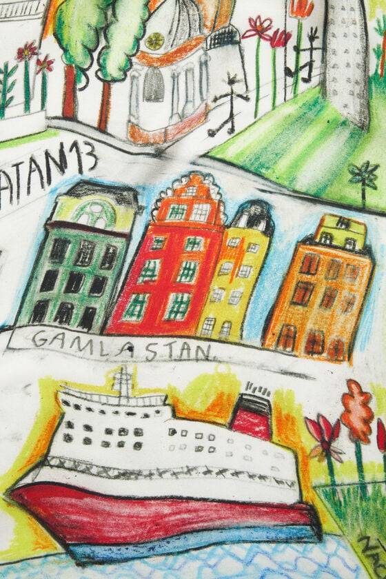 Acne Studios Bedruckter Seidenschal