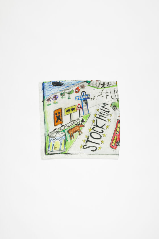 Acne Studios Bedruckter Seidenschal