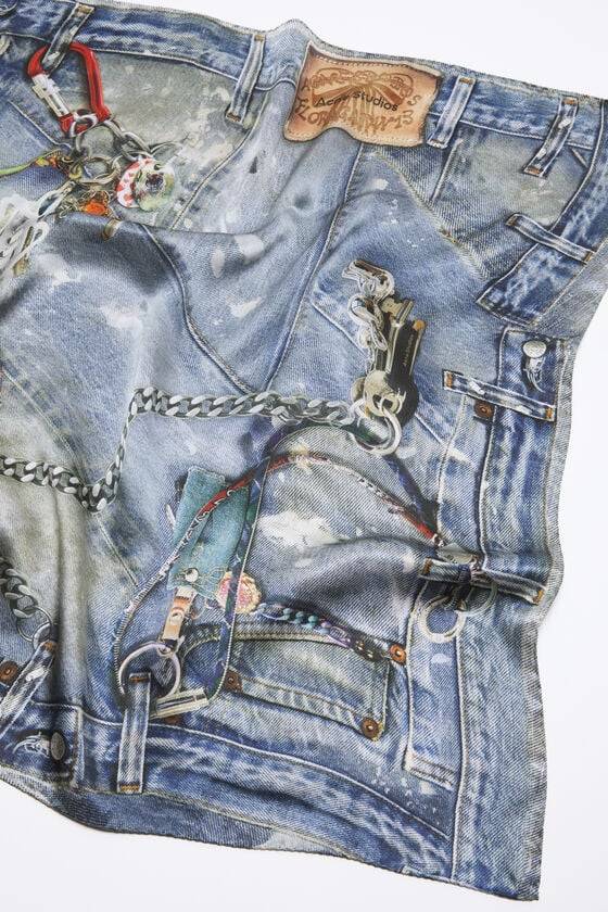 Acne Studios Bedruckter Seidenschal