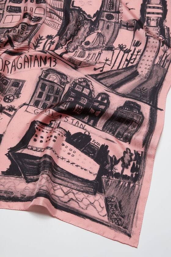 Acne Studios Bedruckter Seidenschal