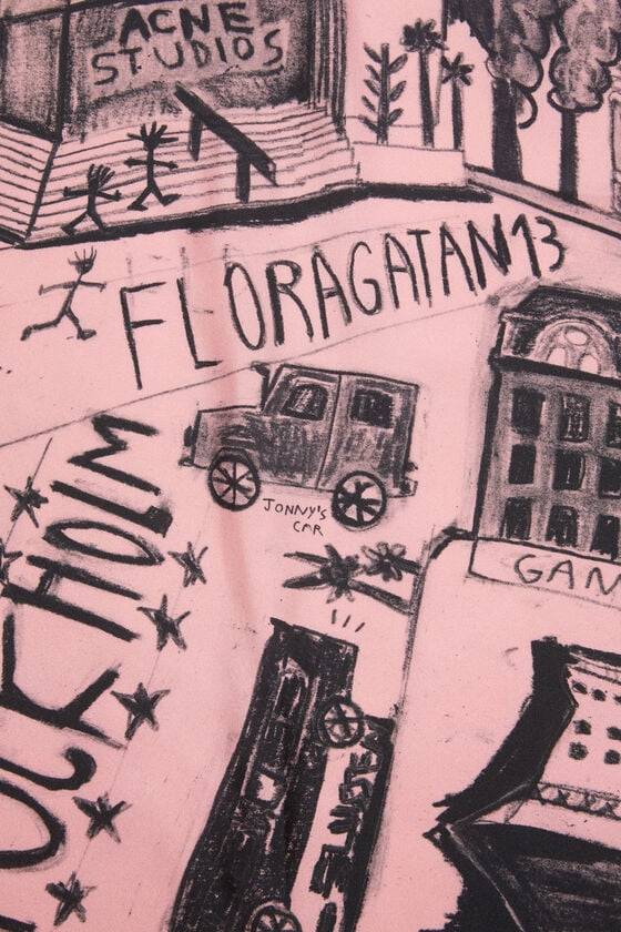 Acne Studios Bedruckter Seidenschal