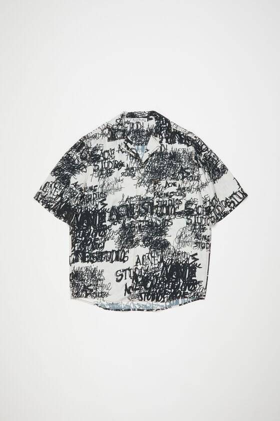 Acne Studios Bedrucktes Hemd Mit Knopfleiste