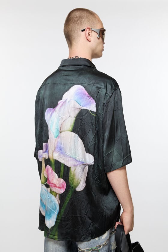 Acne Studios Bedrucktes Hemd Mit Knopfleiste