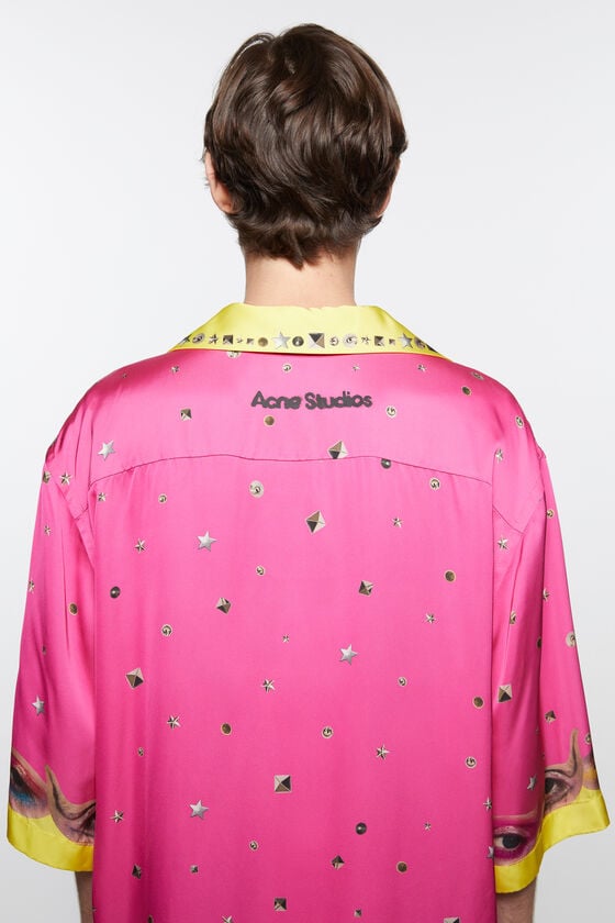 Acne Studios Bedrucktes Hemd Mit Knopfleiste