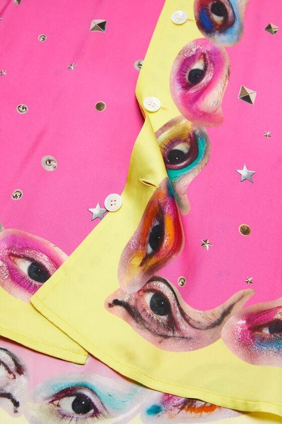 Acne Studios Bedrucktes Hemd Mit Knopfleiste