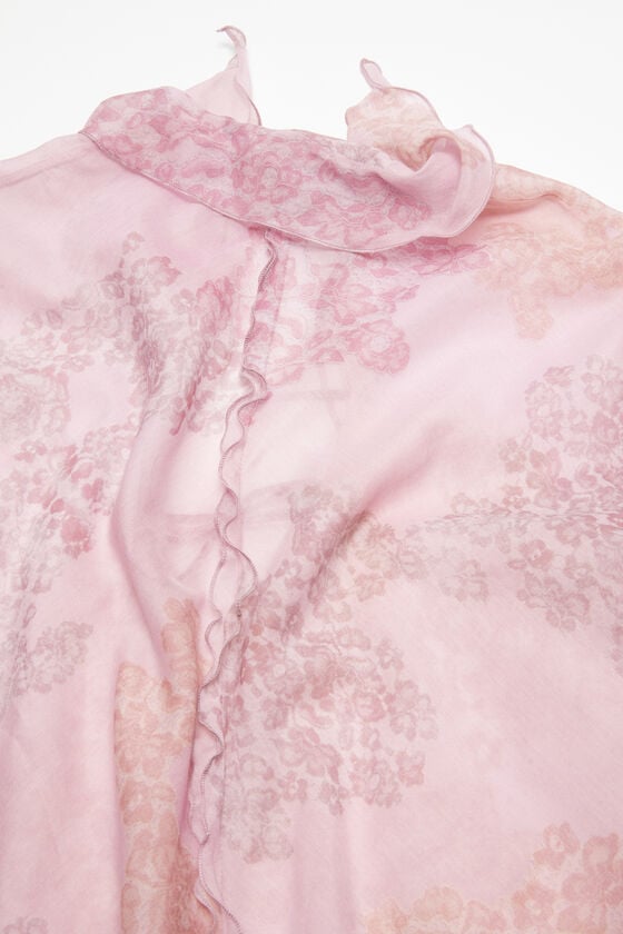 Acne Studios Bedrucktes Kleid Aus Chiffon