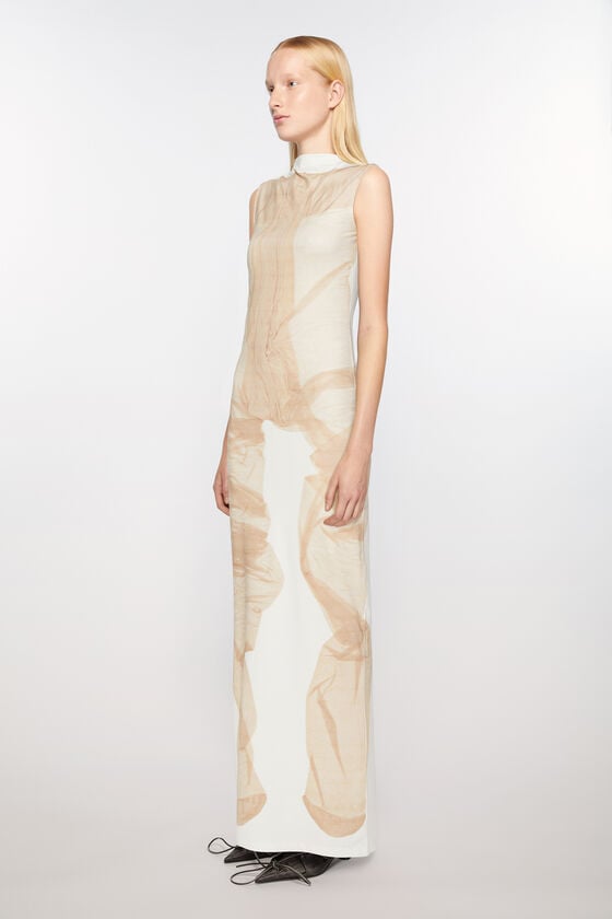 Acne Studios Bedrucktes Langes Kleid Laufsteg-Show