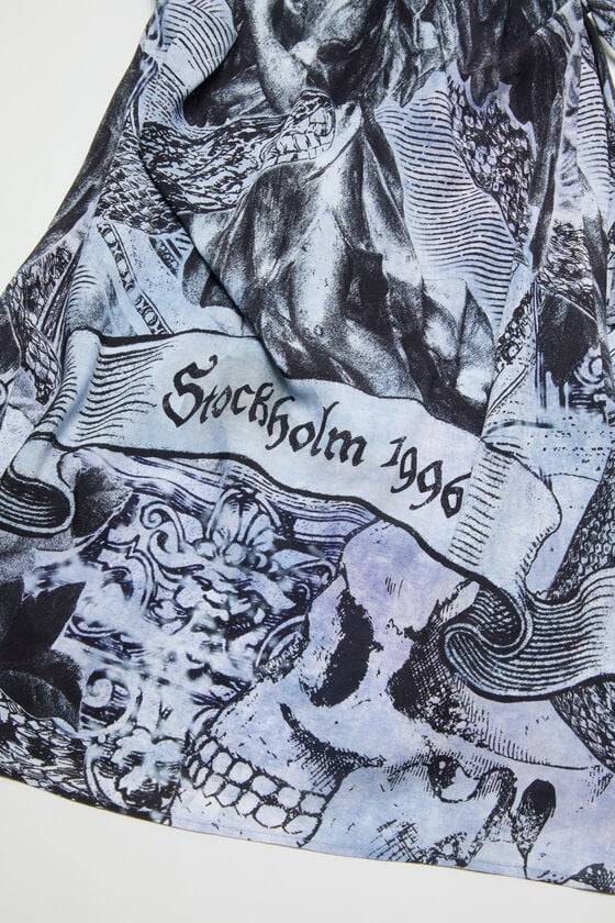 Acne Studios Bedrucktes Wickelkleid