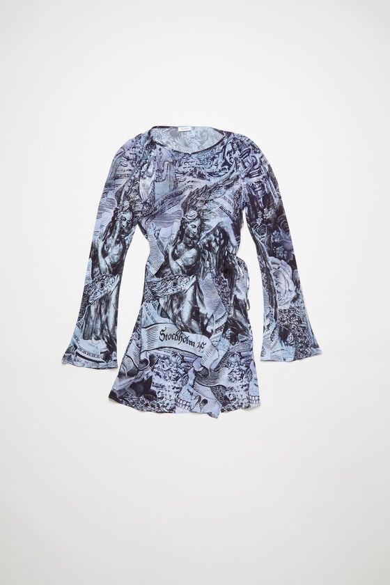 Acne Studios Bedrucktes Wickelkleid