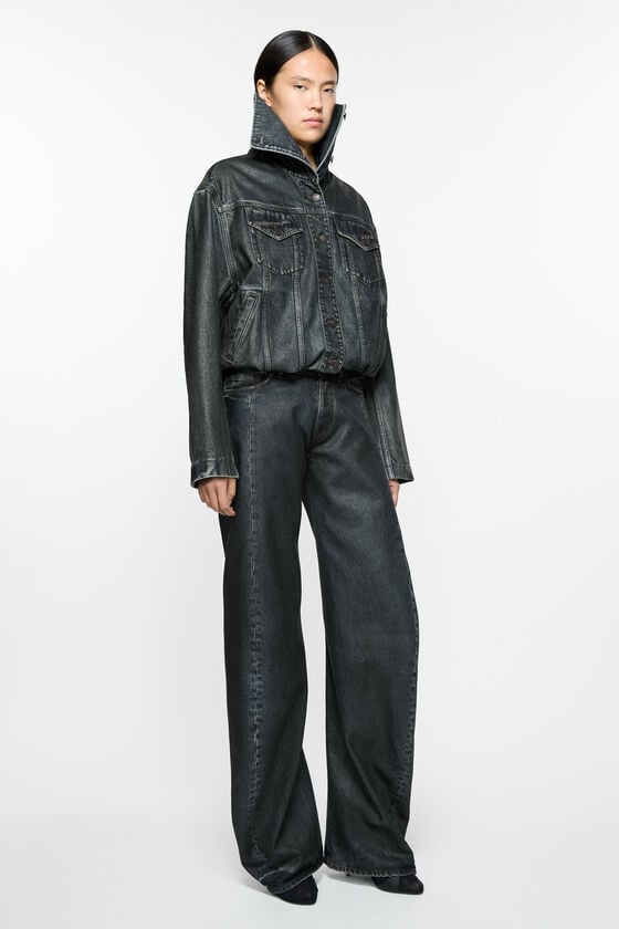 Acne Studios Beschichtete Jeansjacke Laufsteg-Show