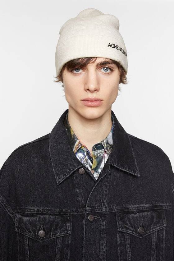Acne Studios Bestickte Beanie Mit Logo