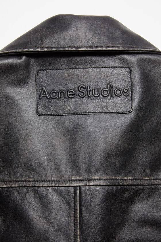 Acne Studios Bikerjacke Aus Geschliffenem Leder