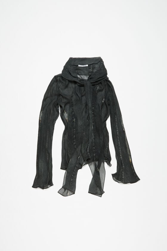 Acne Studios Bluse Aus Crêpe Mit Schal