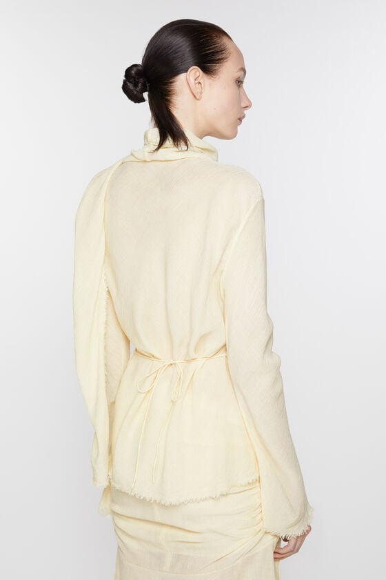 Acne Studios Bluse Aus Crêpe Mit Schal