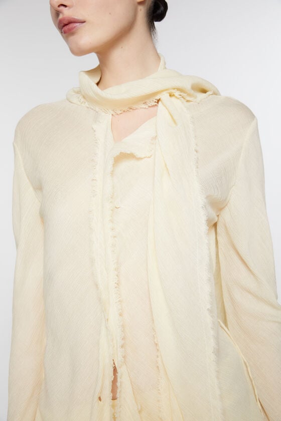 Acne Studios Bluse Aus Crêpe Mit Schal