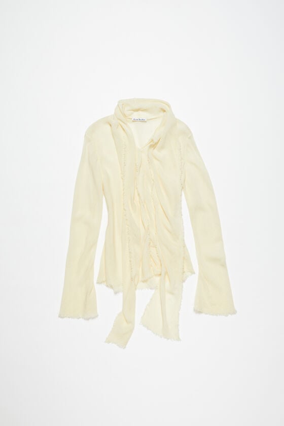 Acne Studios Bluse Aus Crêpe Mit Schal