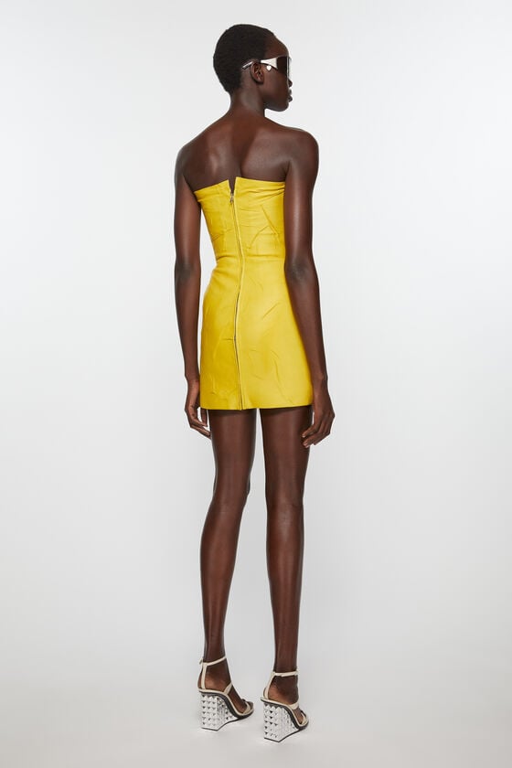 Acne Studios Bustierkleid Aus Leder Laufsteg-Show