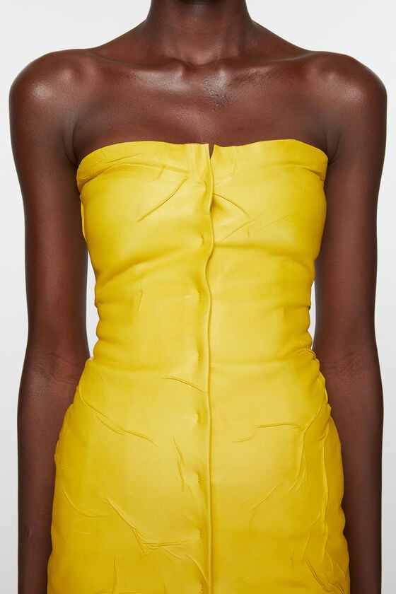 Acne Studios Bustierkleid Aus Leder Laufsteg-Show