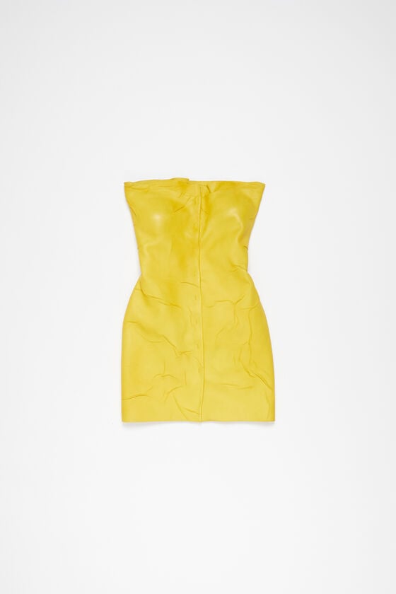 Acne Studios Bustierkleid Aus Leder Laufsteg-Show